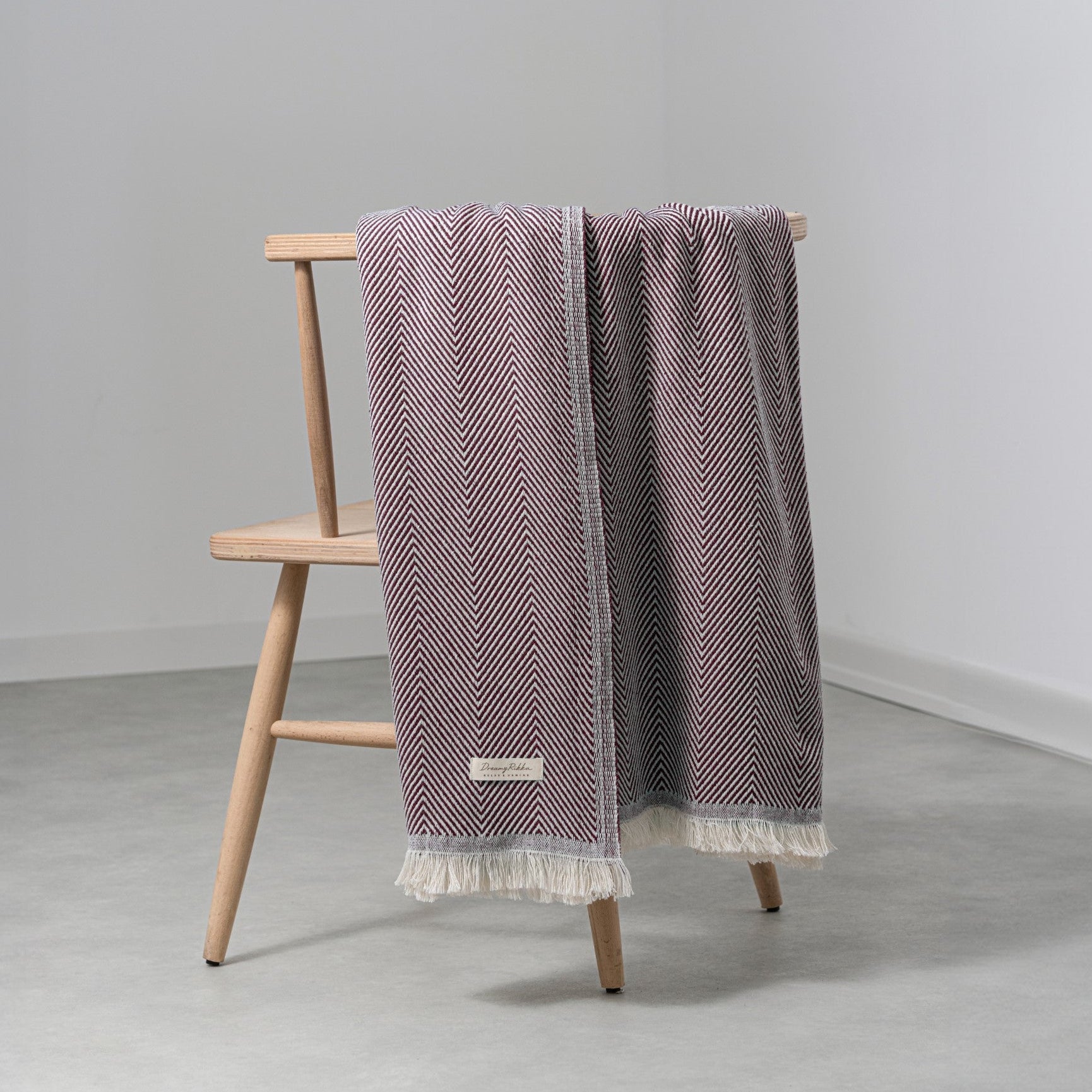 Çift Kişilik Pike 200x230 cm – Pamuk Karışımlı, Çift Taraflı, Hafif & Nefes Alabilen Battaniye (Bordo)
