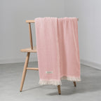 Çift Kişilik Pike 200x230 cm – Pamuk Karışımlı, Çift Taraflı, Hafif & Nefes Alabilen Battaniye (Pamuk Şeker Pembe)