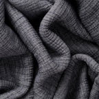 6 Kat Dolgulu Muslin Yorgan 230x250 cm – %100 Pamuk Battal Boy, Nefes Alabilen 4 Mevsim Yorgan & Battaniye (İndigo Lacivert)