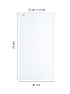 2li Baş, Gym, Misafir Havlusu Seti I Beyaz Turkuaz I %100 Pamuk (2’li 41x76 cm) %100 Pamuk Havlu Seti (2 Adet 41x76 cm)