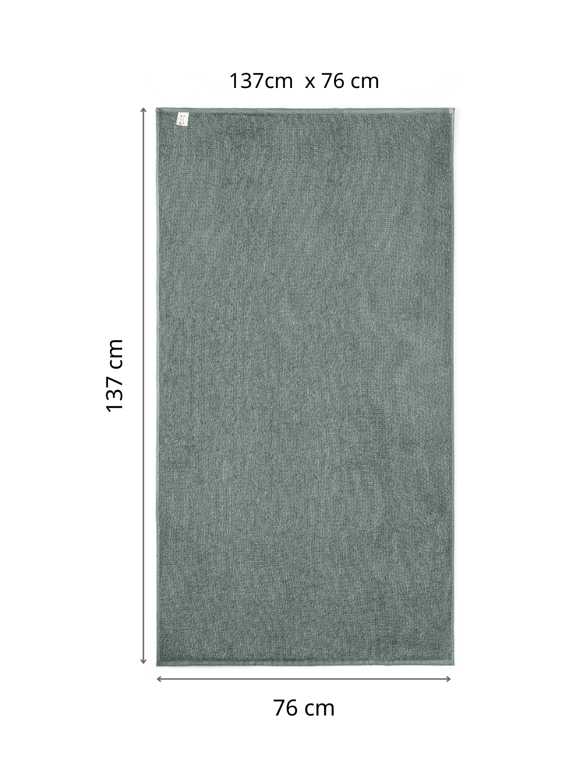 2li Banyo Havlusu Seti I Çakıl Küfü I %100 Pamuk (2’li 76x137 cm)