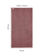 2li Banyo Havlusu Seti I Kış Vişnesi I %100 Pamuk (2’li 76x137 cm)