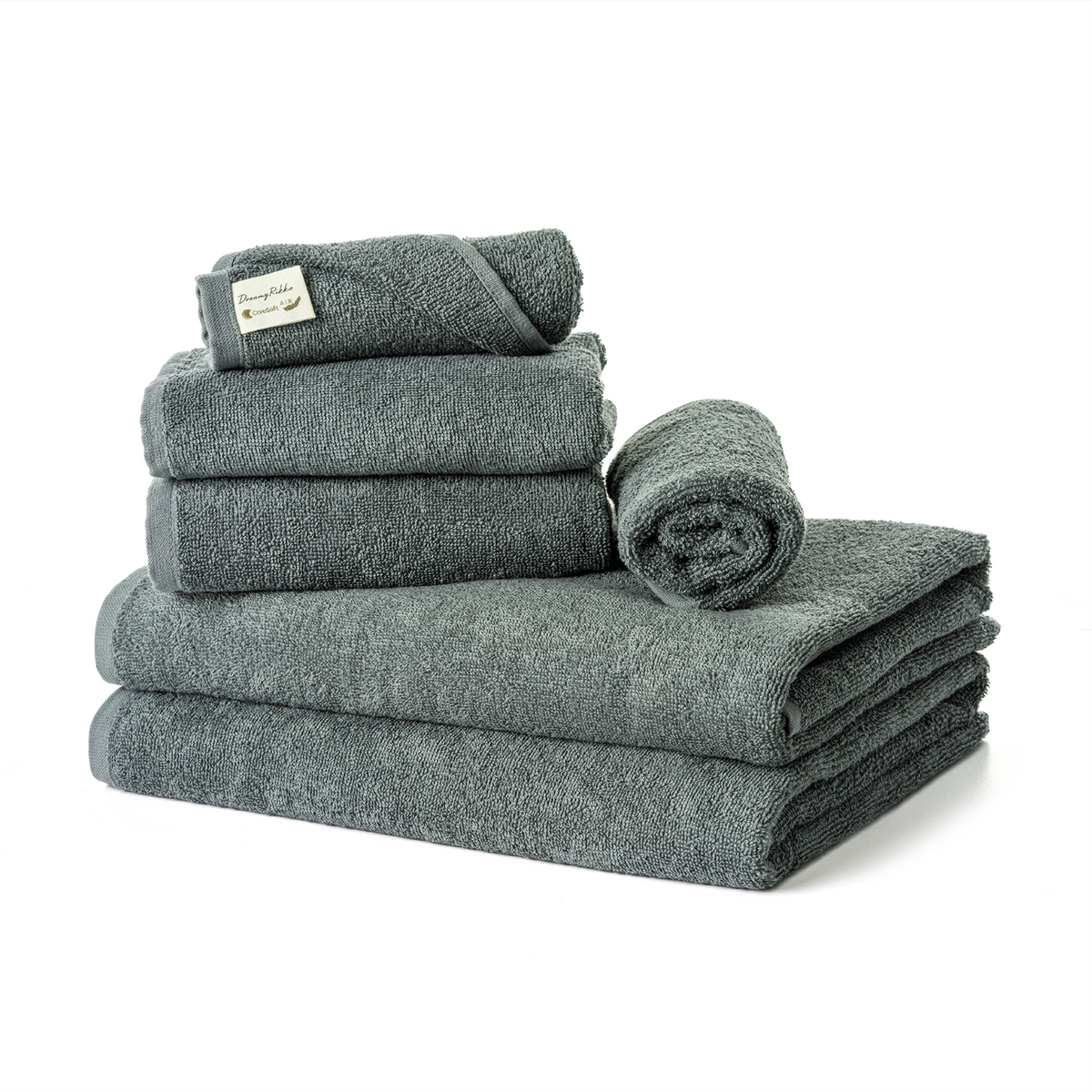 6'lı Havlu Seti | Coresoftair™ (2’li El,2’li Baş, 2’li Banyo havlusu)