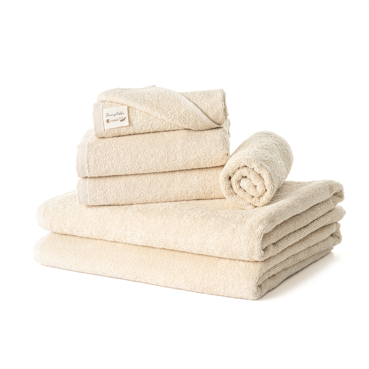 6'lı Havlu Seti | Coresoftair™ (2’li El,2’li Baş, 2’li Banyo havlusu)
