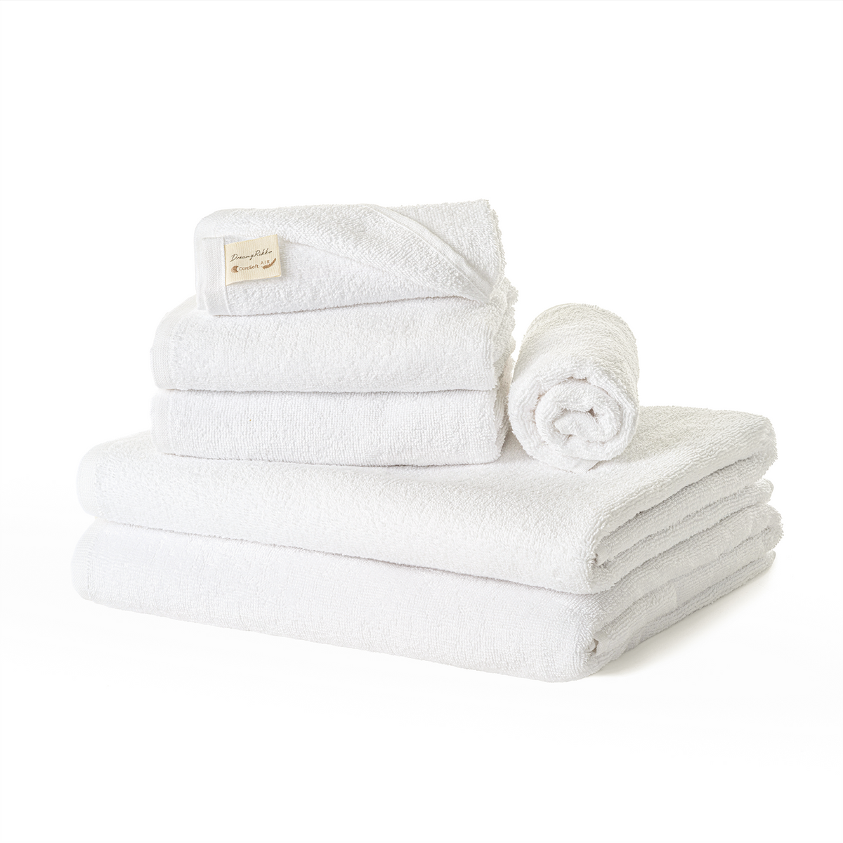 6'lı Havlu Seti | Coresoftair™ (2’li El,2’li Baş, 2’li Banyo havlusu)
