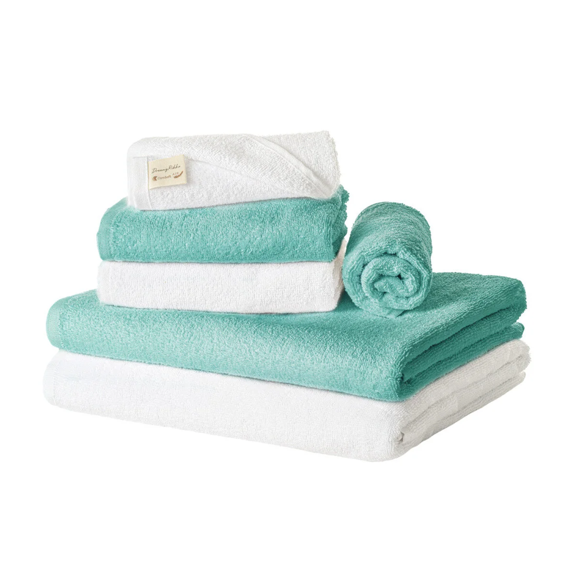 6'lı Havlu Seti | Coresoftair™ (2’li El,2’li Baş, 2’li Banyo havlusu)