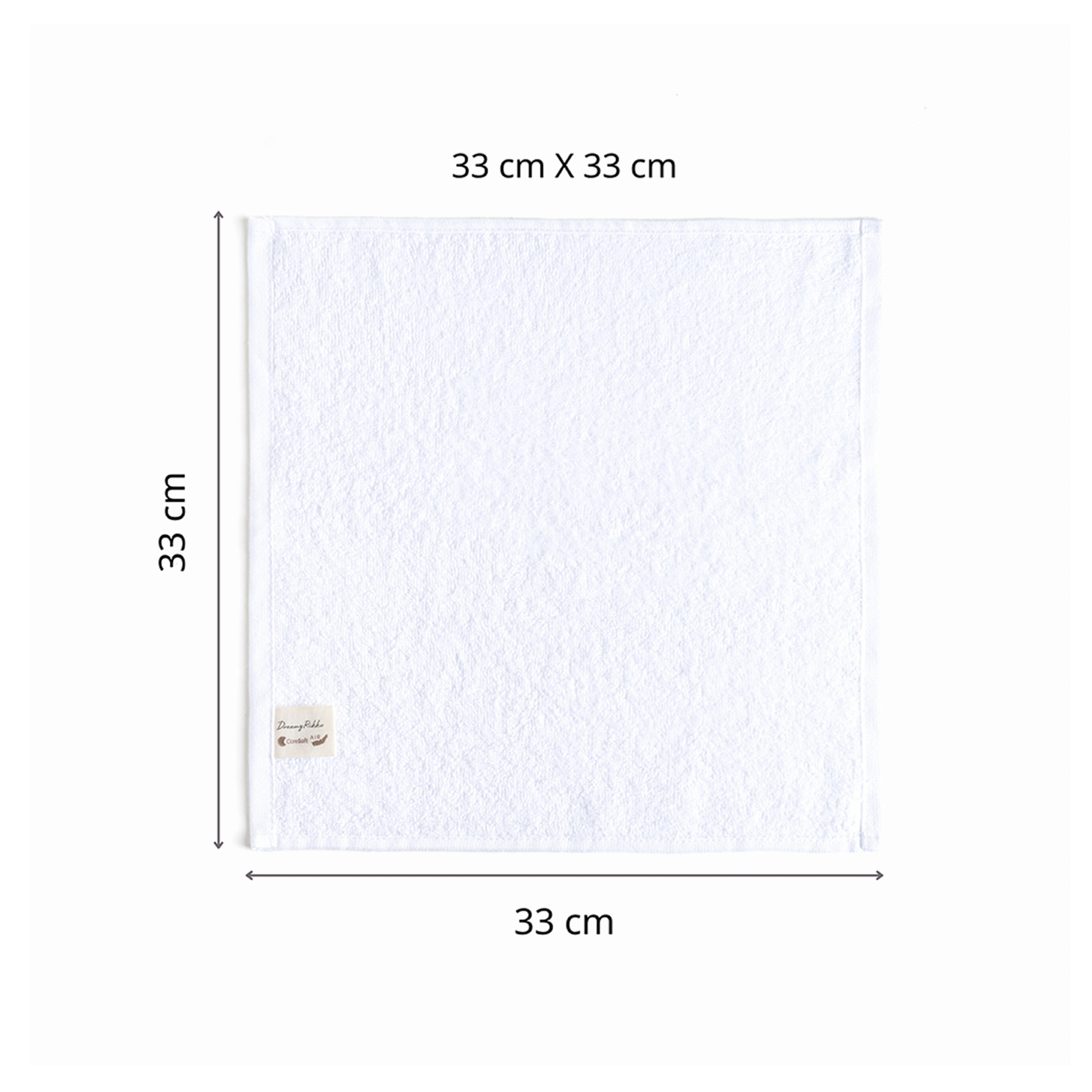 4'lü El/Misafir Havlusu Seti | Coresoftair™ (33 × 33 cm)
