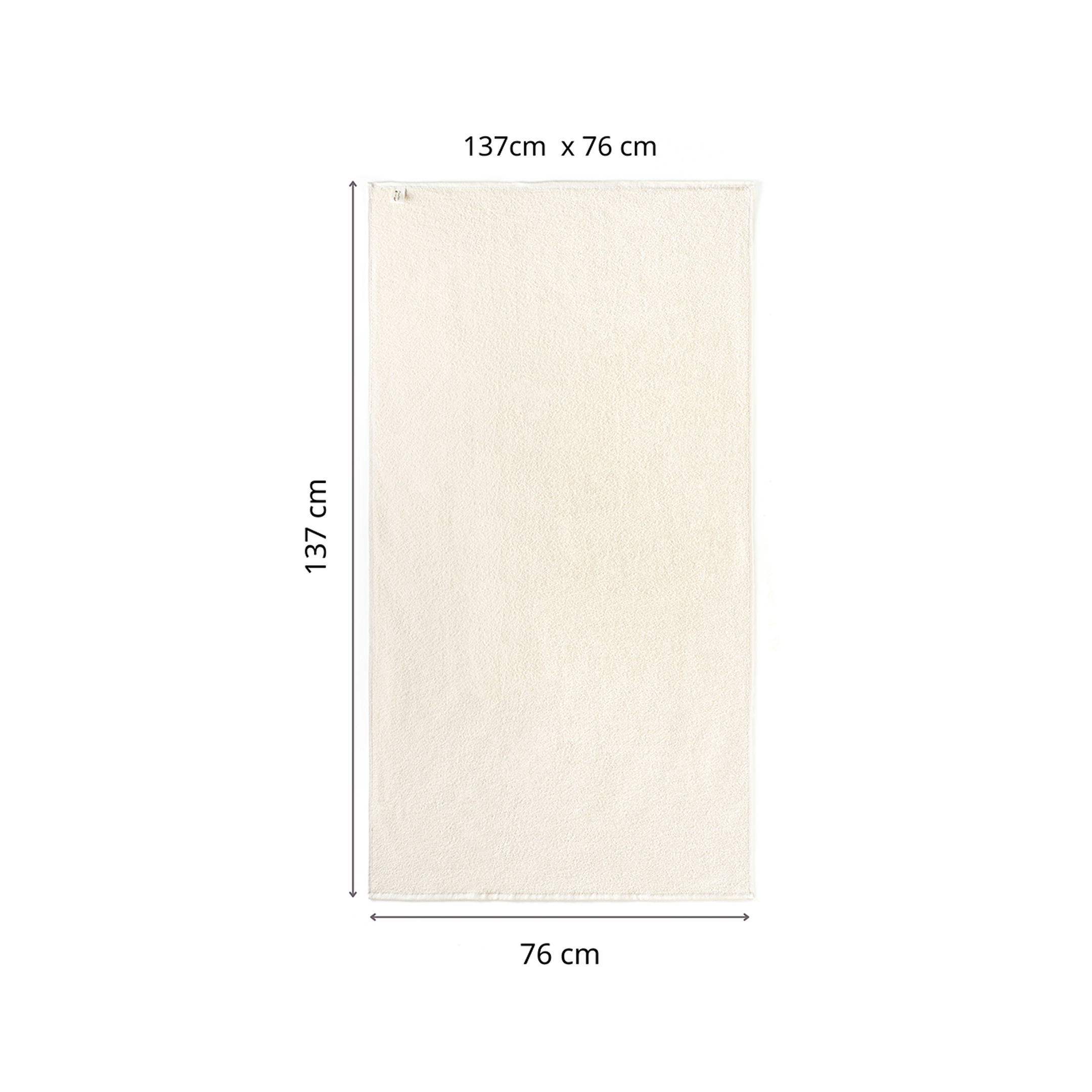 Tekli Banyo Havlusu | Coresoftair™ (76 × 137 cm)
