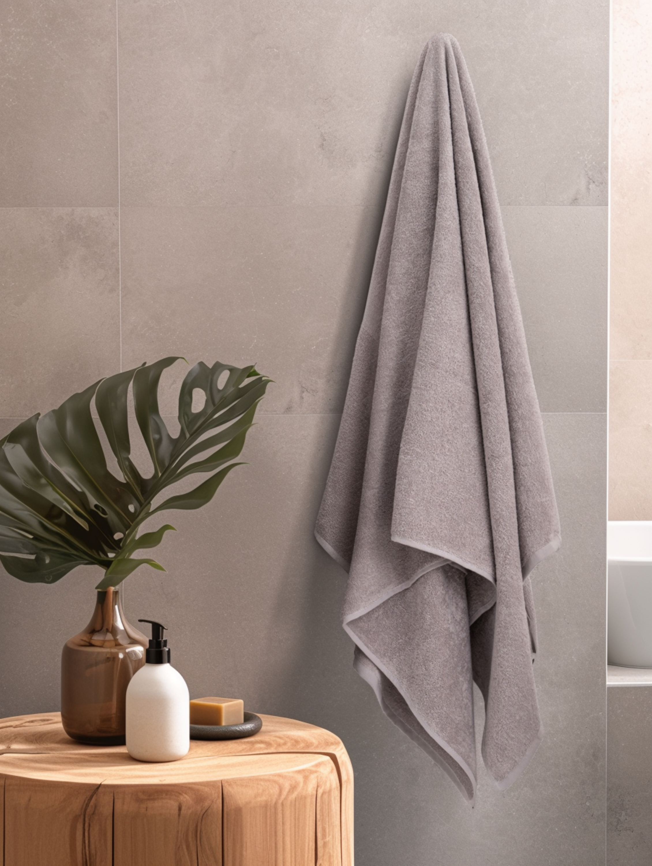 Tekli Banyo Havlusu | Coresoftair™ (76 × 137 cm)