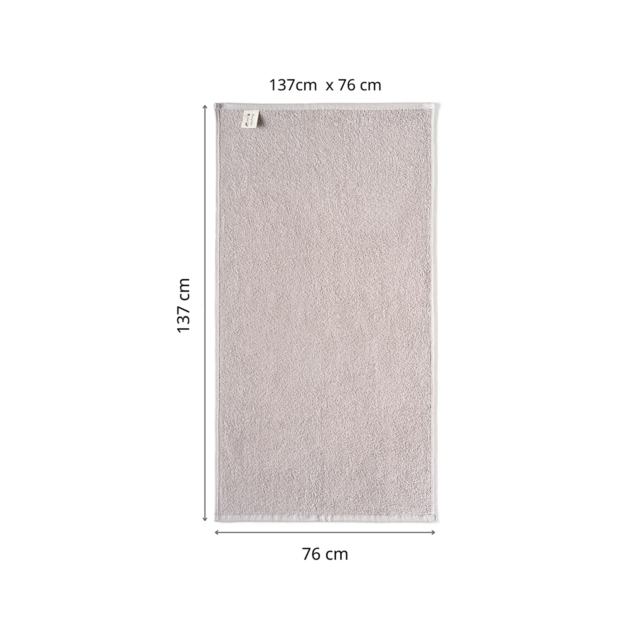Tekli Banyo Havlusu | Coresoftair™ (76 × 137 cm)