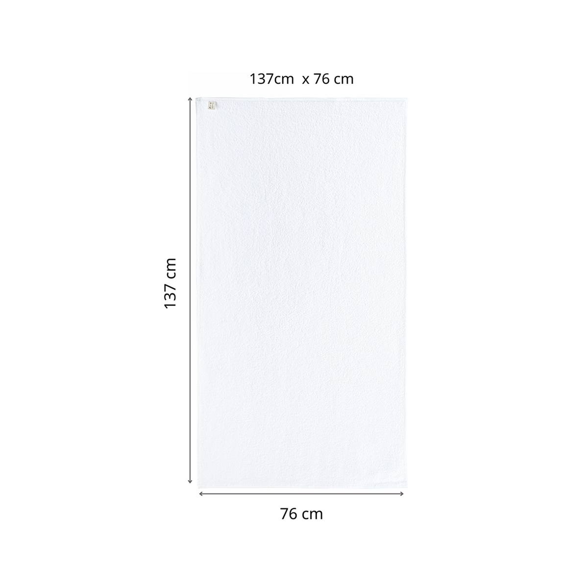 Tekli Banyo Havlusu | Coresoftair™ (76 × 137 cm)